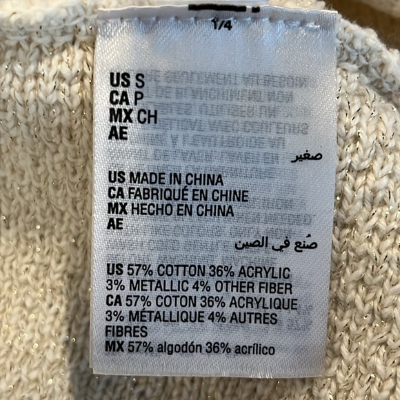 JM Collection sweater Women’s Small Ivory Cardigan Knit - Picture 7 of 10